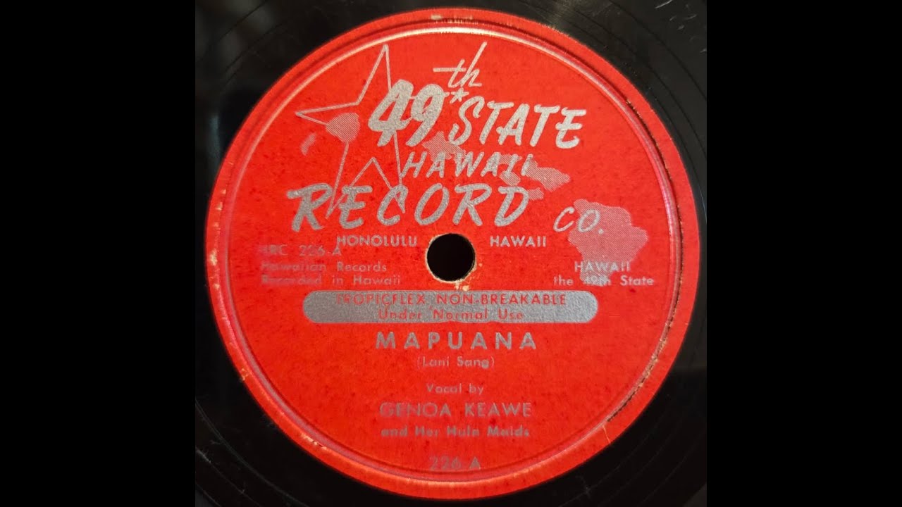 HAWAII: Genoa Keawe / Mapuana / 49th State 226 / 1952 - YouTube