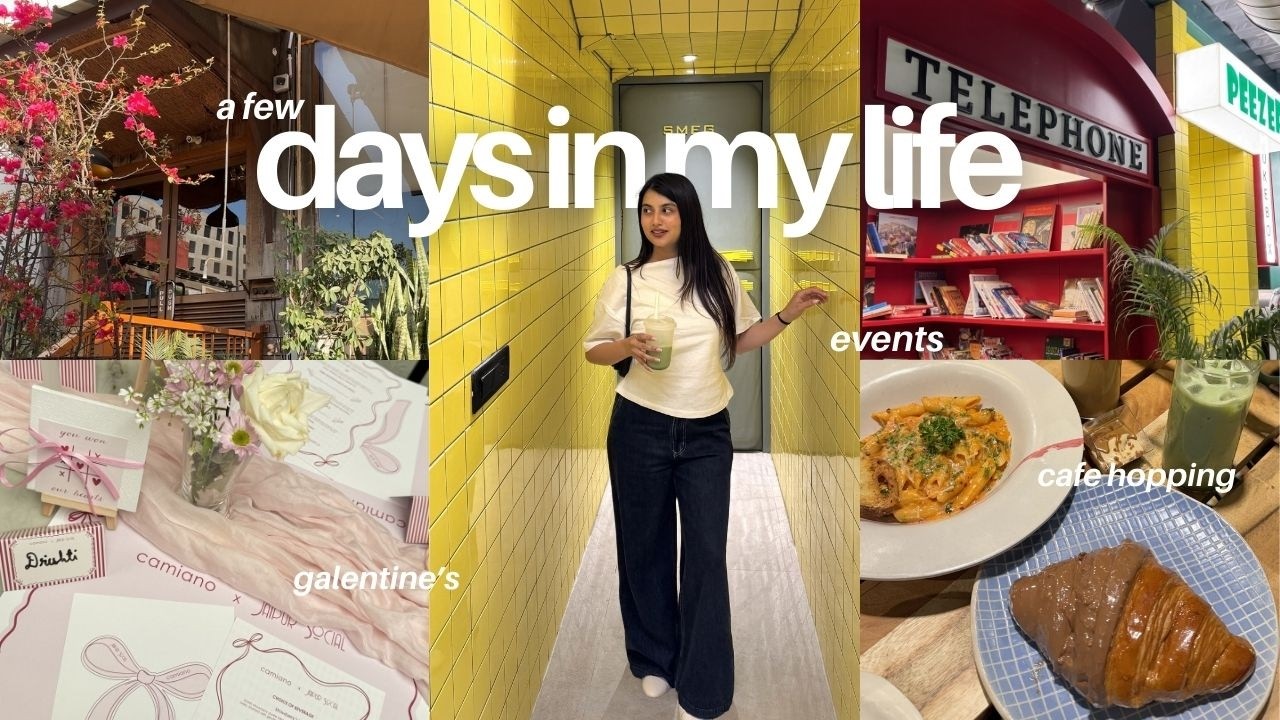 vlog: a few days in my life, galantine’s , cafe hopping , events🍓🍵🎀