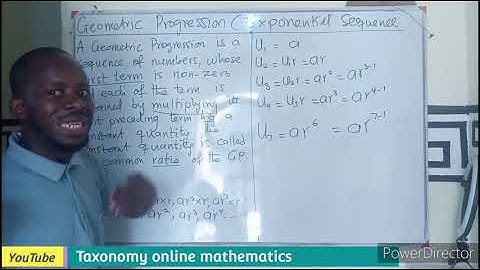 Introduction to Geometric Progression (Exponential Sequence)