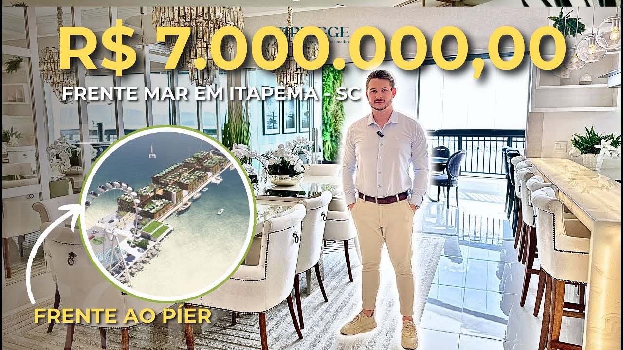 Apartamento frente mar em Meia Praia, Itapema - SC, futuro pier, 4 suítes, mobiliado |  La Vie