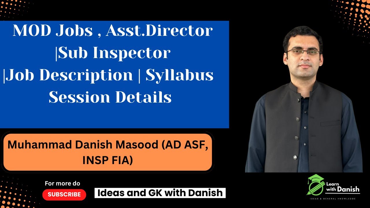Mod Sub Inspector MOD Jobs: Dissection of Assistant Director and Sub Inspector MOD ...
