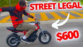 This $600 E-Moto is Street Legal!
