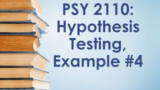 PSY 2110 Statistics: Introduction to Hypothesis Testing, #5 (The Crack Baby Example)
