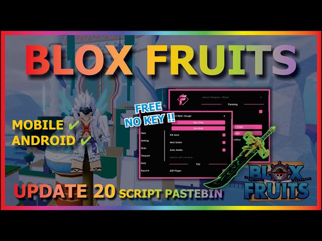 BLOX FRUITS Script Mobile UPDATE 20 AUTO FARM, SMOOTH