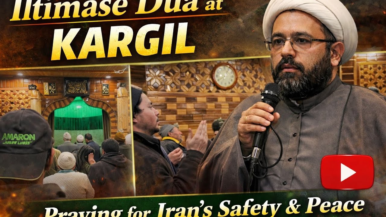 Praying for Iran 🇮🇷 in support of Iran especially Salamati Rehbar muazam in Kargil 