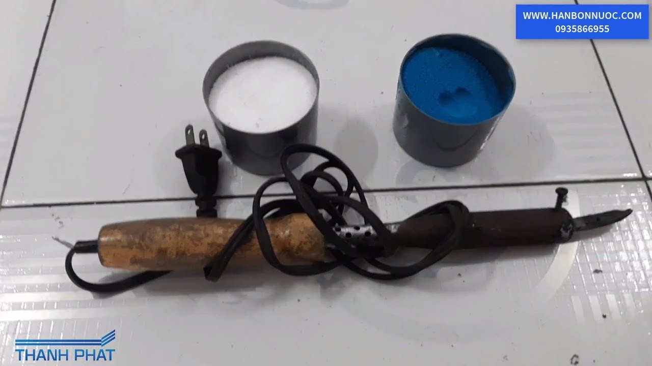 Tự hàn bồn nhựa bằng keo dán nhựa pe