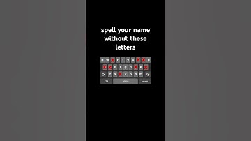 spell your name without these letters #sehar