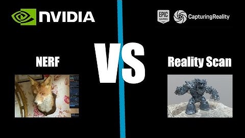 NVIDIA NERF vs Reality Scan iOS App from Reality Capture + Epic Games