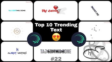 Alight Motion Text Animation Preset Part 22 || New Text Effect Preset 2022 || Text Animation Preset