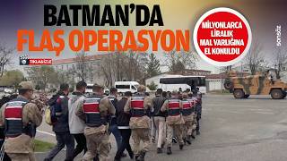 Batmanda Flaş Operasyon 16 Şüpheli Tutuklandı