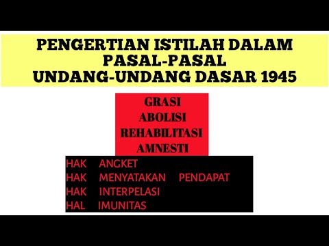 Video: Cara Menulis Istilah Istilah Dalam Undang-undang