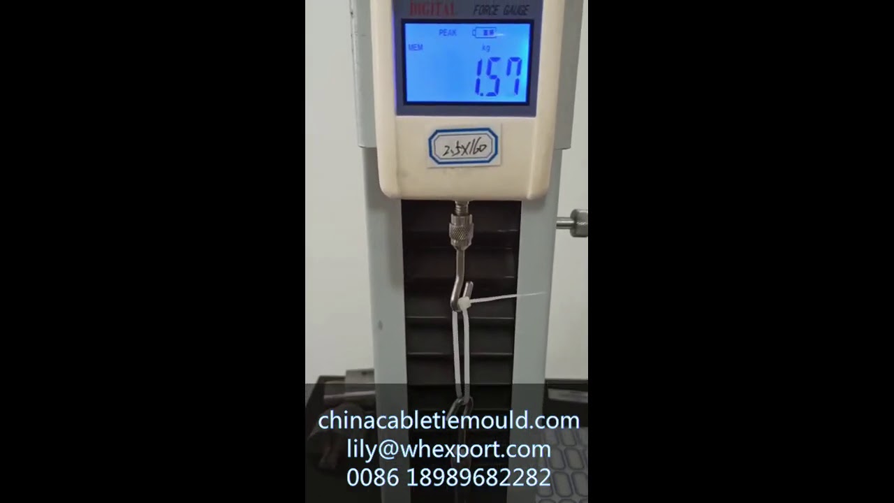 cable tie tensile strength testing machine supplier manufactory - YouTube