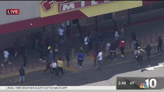 Police Chase Looters Away from Port Richmond Stores | NBC10 Philadelphia