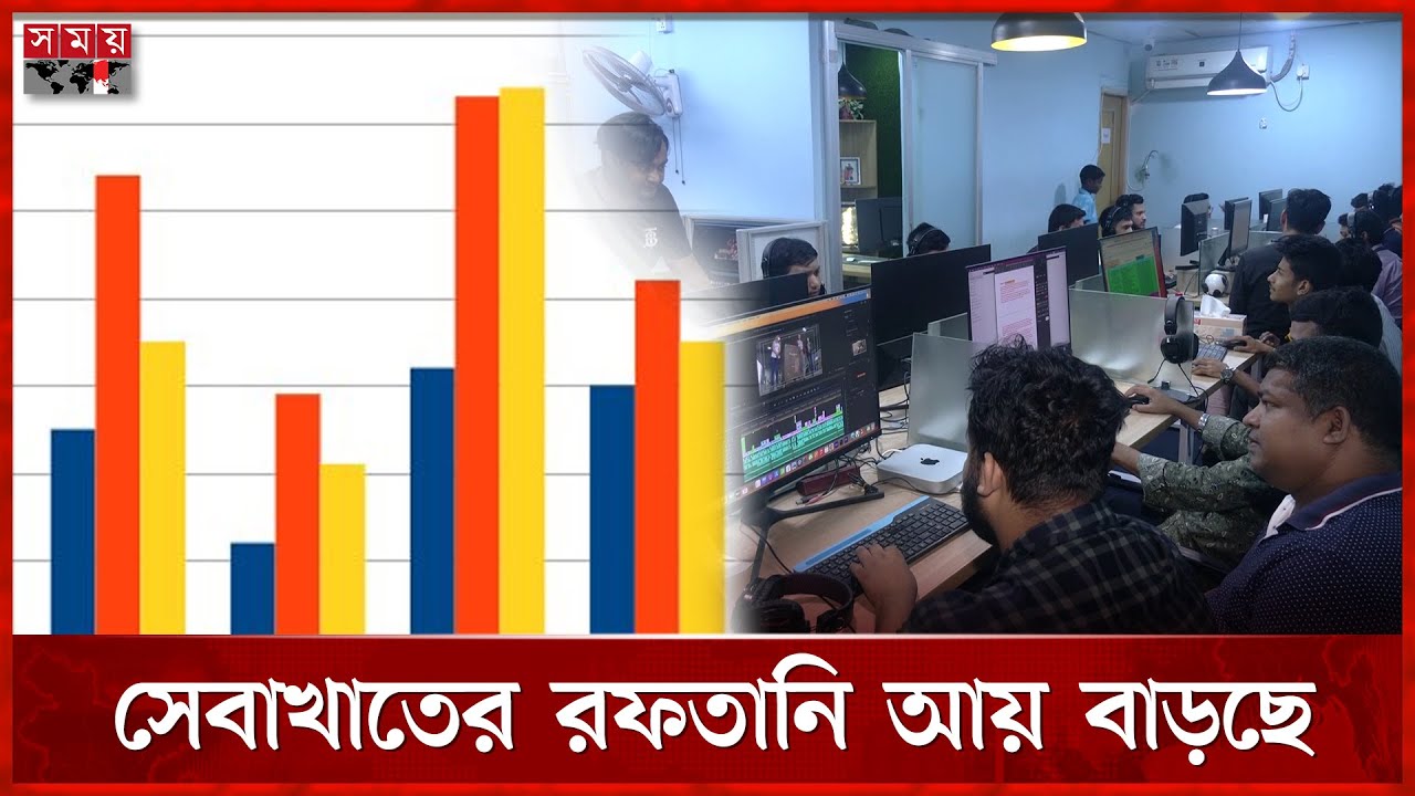 প্রযুক্তি খাতে দক্ষতার অভাবে রফতানি লক্ষ্য পূরণে ধীরগতি | Export | Skills | Service Sector |Somoy TV