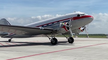 DDA Classic Airlines DC-3 PH-PBA Oostende - Brugge - Zeebrugge - Oostende