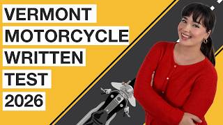 Vermont Motorcycle Written Test 2026 (50 Questions with Explained Answers)