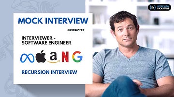 FAANG Mock Interview with Software Engineer | Recursion Interview
