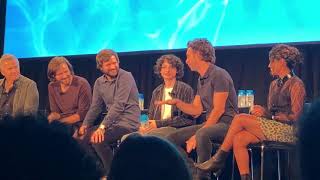 Stranger Things panel: Inside the Upside Down Finn Wolfhard is introduced by the moderator