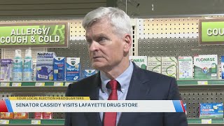 Senator Bill Cassidy visits Lafayette to address rising prescription drug costs