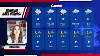 Erzurum 5 günlük hava tahmini sizlerle…