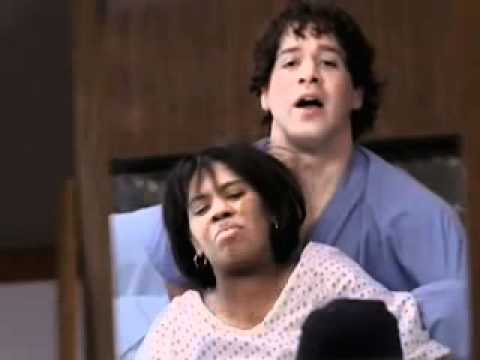 Grey's anatomy 2x17 Funny scene - Dr.Bailey giving birth.avi