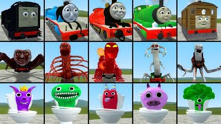 OLD AND NEW UPDATE THOMAS AND MONSTER FRIENDS VS ALL SIKIBIDI TOILE BANBAN IN GARRY'S MOD!!