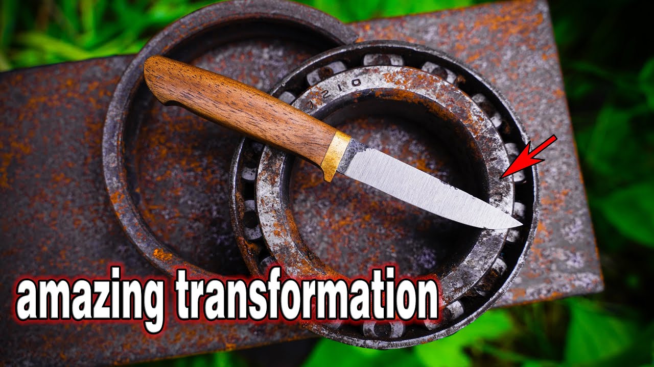 Turning Old Bearing into a Premium Handmade Knife