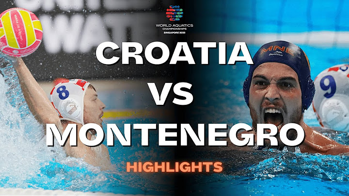 Highlights | Croatia 🇭🇷 vs Montenegro 🇲🇪| Men's Group D | World Aquatics Championships Singapore2025