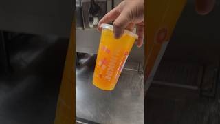 Dunkin Mango Pineapple Lemonade Refresher  @Dunkin-Donuts @alidunkinart #lemonade #refresher
