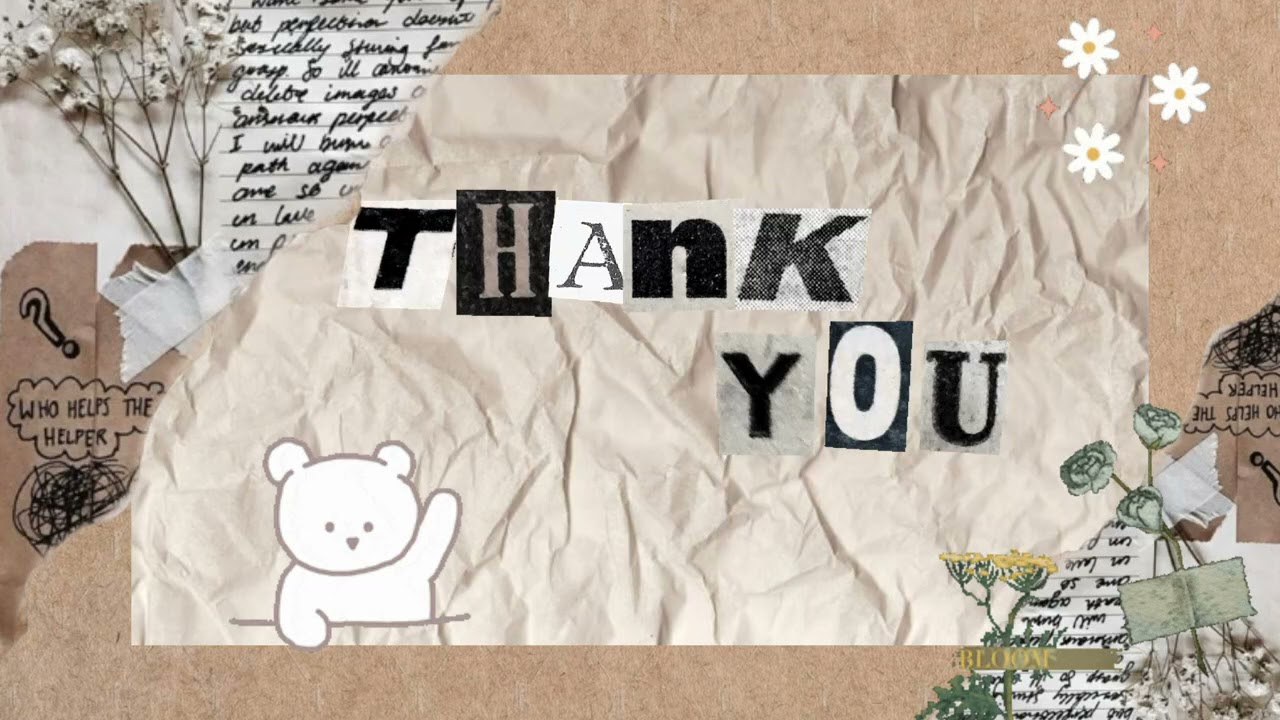 Outro Thank You Template (Aesthetic) - YouTube