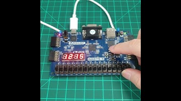 function counter( btn click - conut up down toggle) verilog coding