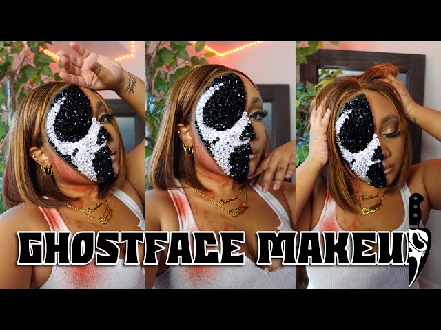 Ghost Face Scream Bling Mask - Sparkling Halloween Accessory for a  Glamorous Look