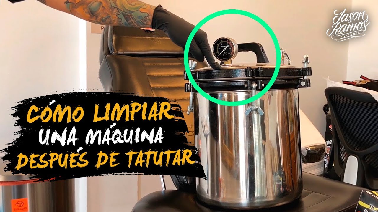 Socialismo Disco Vegetales 😮CÓMO Limpiar una Máquina Después de Hacer un TATUAJE // Desinfectando una  Máquina de Tatuar - YouTube