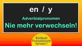 y and en / French adverbial pronouns