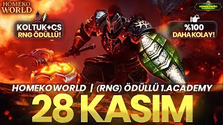 Homekoworld Rng Ödüllü %100 Kolay 1.Academy 28 Kasımda Oyuncu Koltuğu Cs Ödülü