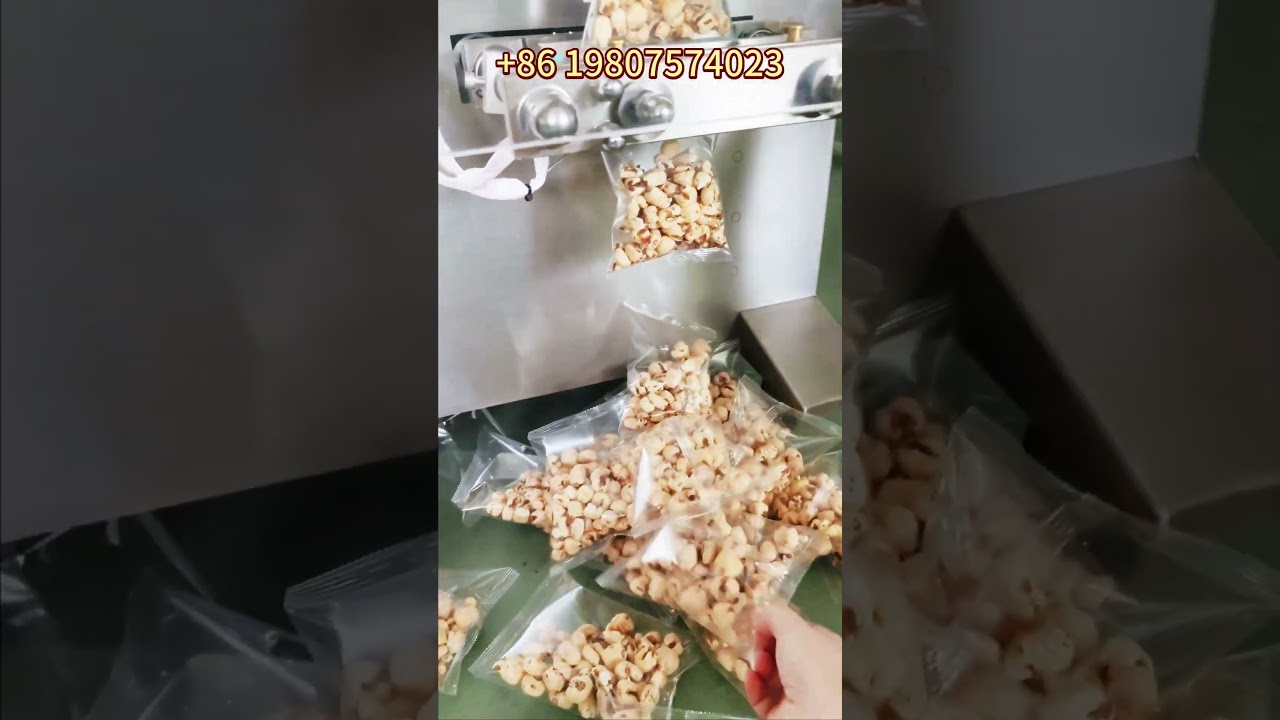 envasadora pequeña de palomitas de maíz en bolsitas empacadora automático de palomitas de maíz