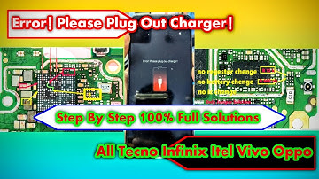 📱🔥Tecno spark go 2024 bg6   error! please plag out charger! 🛠️ charging solution 100% done ✅