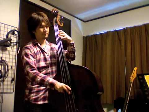 【ウッドベース】key=C スケール練習 ウッドベース
