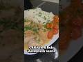Chicken & Reis mit einer Weisswein - Rahmsauce #shorts