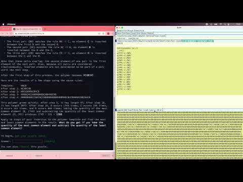 AoC 2021 Day 14 using Acme [String rewriting]