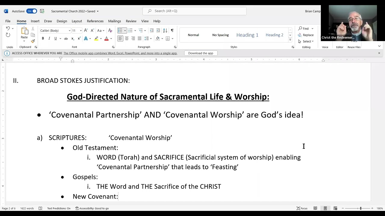 Anglican Ethos - A Sacramental Church