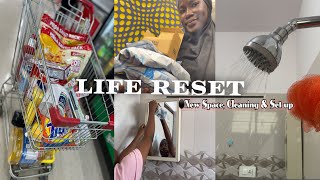 LIFE RESET: Organizing my space, clean with me, getting back into routine.