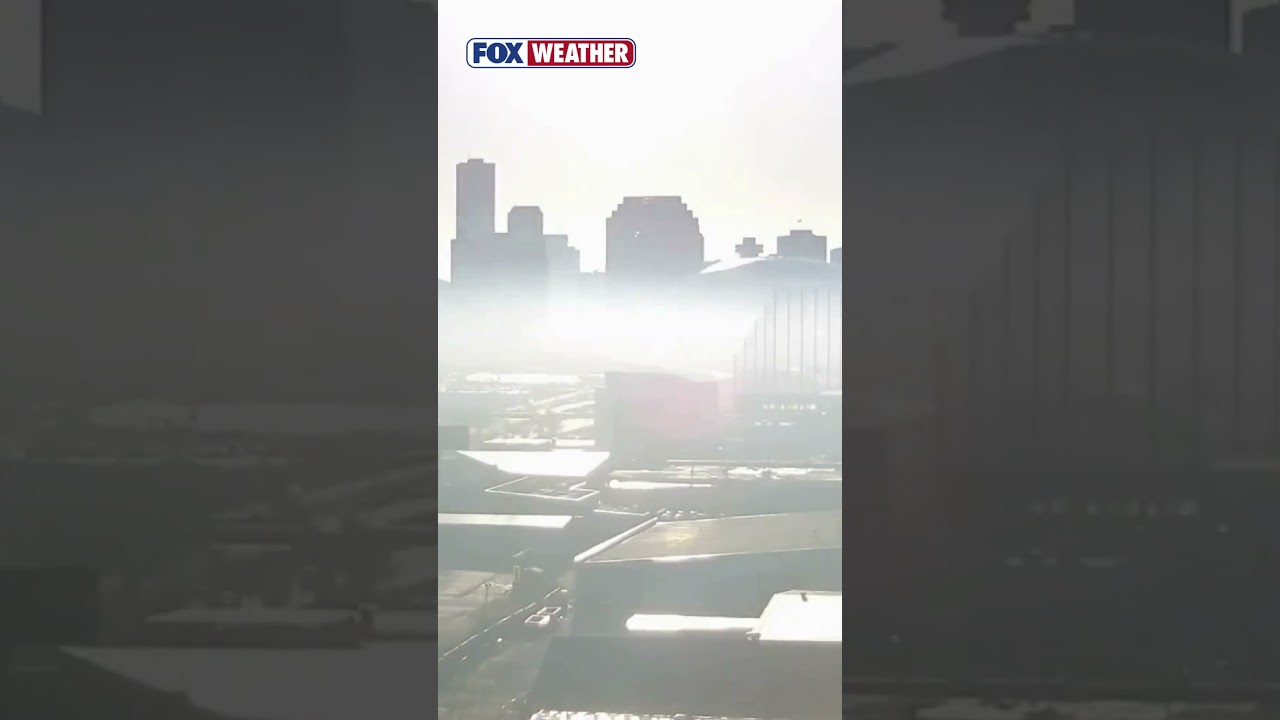 FADE AWAY: Thick Fog Nearly Swallowed Most Of Downtown New Orleans On Tuesday Morning