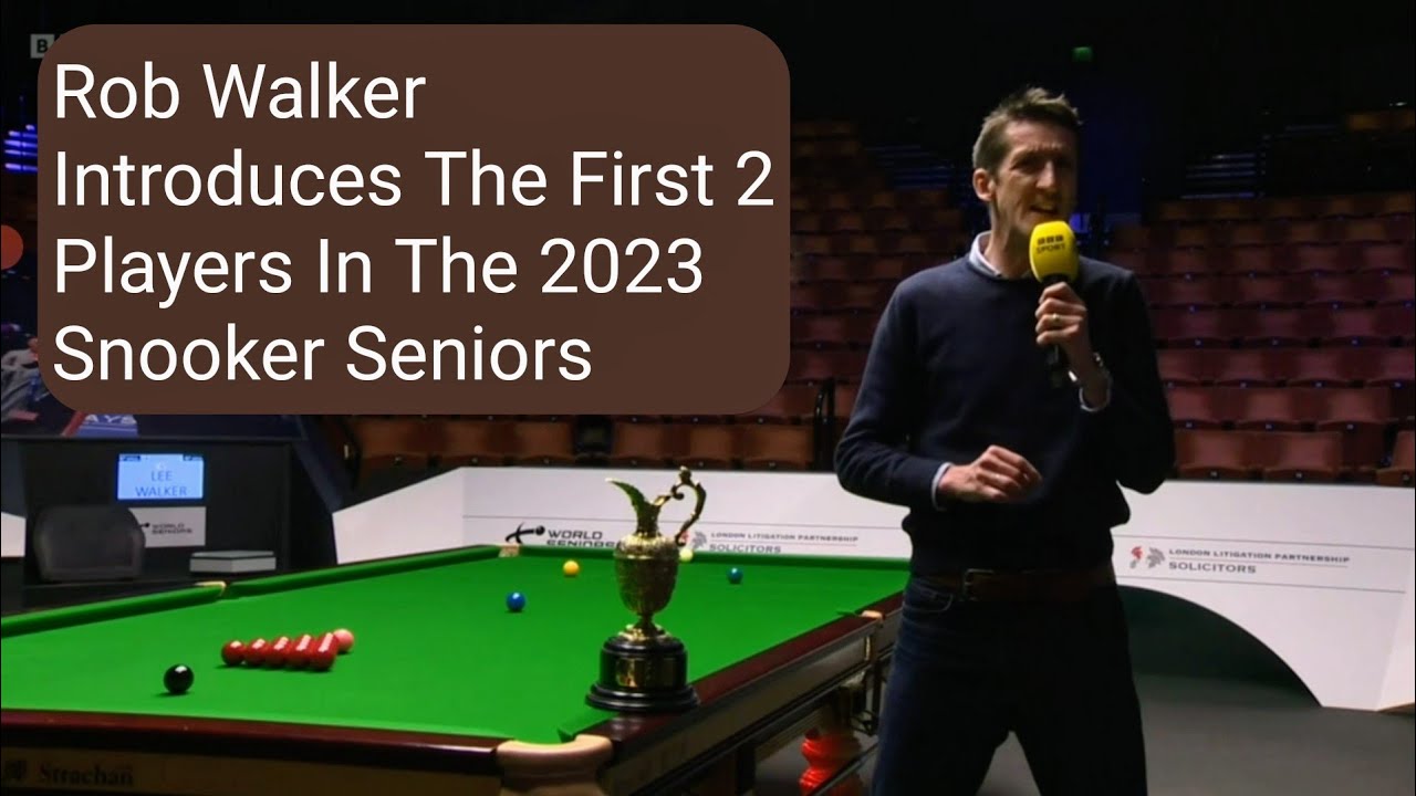 KBV-497 Rob Walker Introduces The First 2 Players in the 2023 World Snooker Seniors Championship