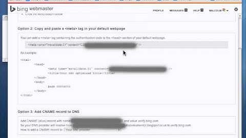 Submitting  a blogger blog to Bing Webmaster Account