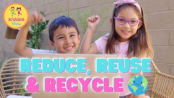 Reduce, Reuse and Recycle Song | KIDDOS SHOW | Educational Videos for Kids