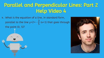 Parallel and Perpendicular Lines: Part 2 Help Video 4 - Algebra for Teens!