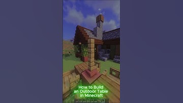 How to Build an Outdoor Table in Minecraft
