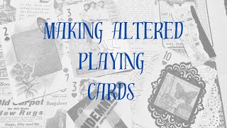 Craft with me - altered playing cards