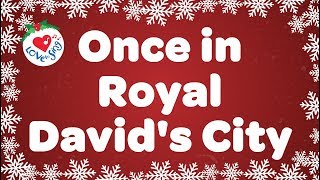 Once in Royal David's City with Lyrics | Christmas Songs & Carols